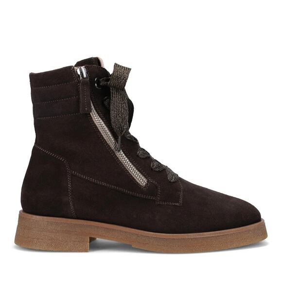 Ron White Shoes - Ron White Hayley Weatherproof Suede Boots Chocolate Brown Lace Up Ankle 41 US 10